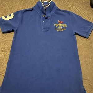 Ralph Lauren Kids Polo Shirt in Blue with Embroidered Logo